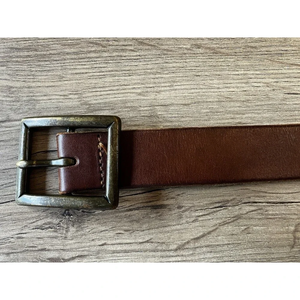 GAP Brown Leather Belt Girls Medium 22-26